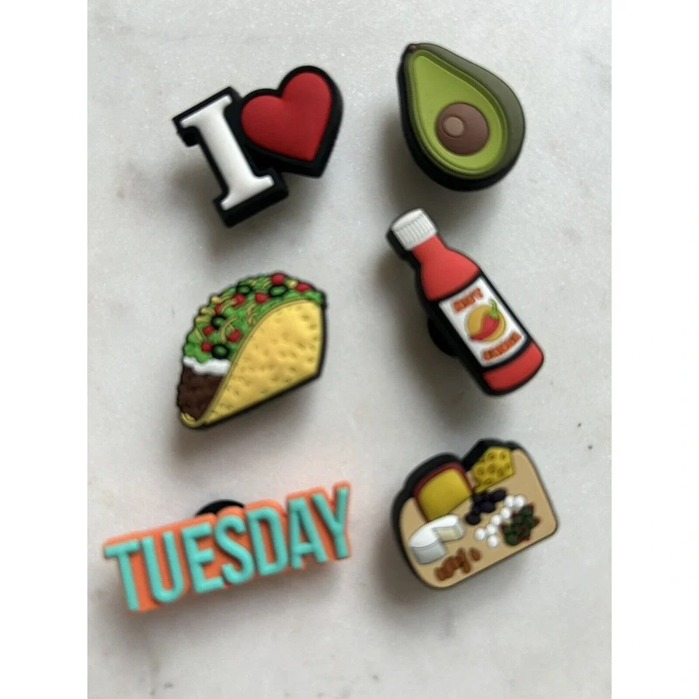 Original Crocs I‎ Love TACO TUESDAY Jibbitz, $20